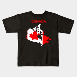 Canada Outline Kids T-Shirt